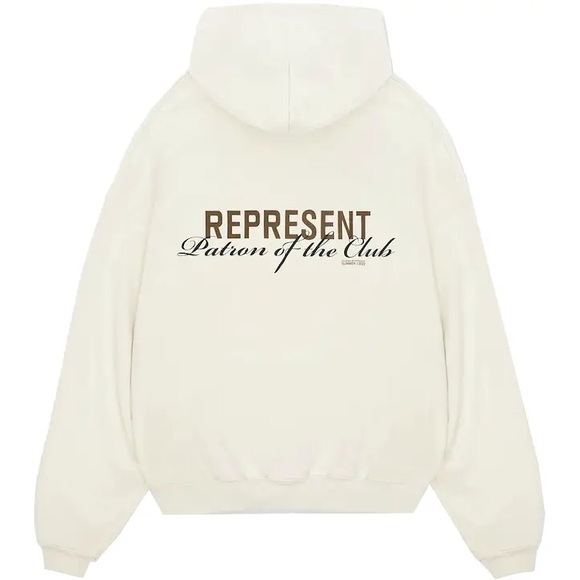 Represent Patrons of the Club White Hoodie - Picture 2 of 5